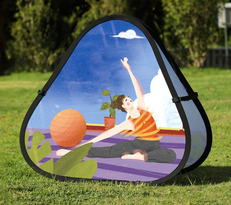 Custom Pop Up Banner-Triangle